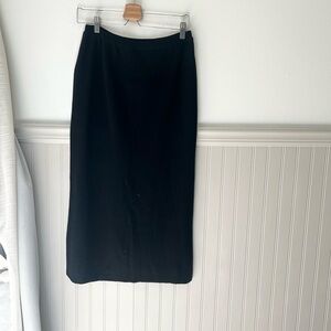 Merind Wool Jessica Holbrook Small Classic Black Maxi Skirt